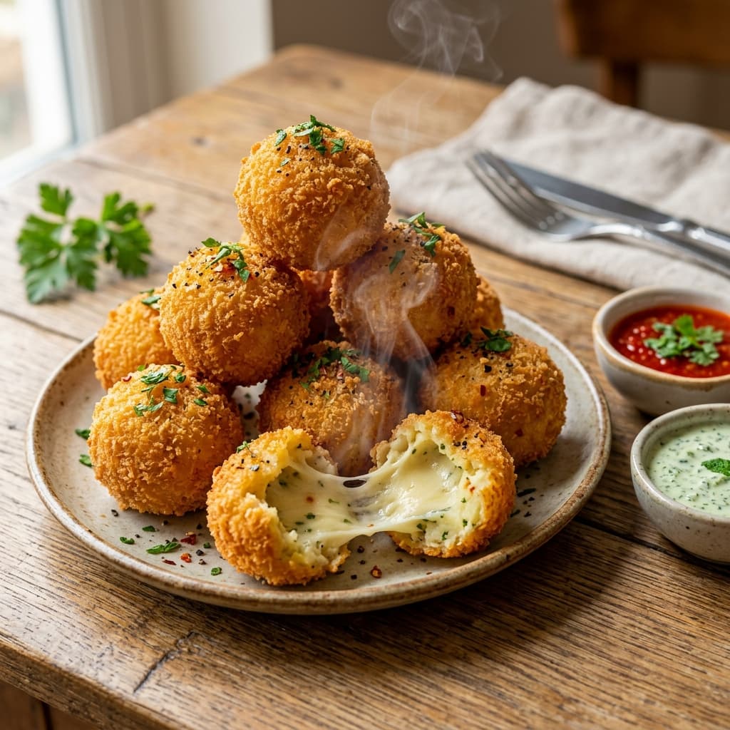 Potato Chicken Cheese Balls